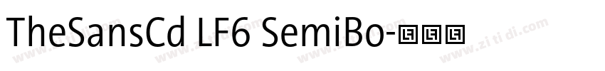 TheSansCd LF6 SemiBo字体转换